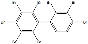 Octabromobiphenyl (technical) (FR250 BA, Dow Chemicals) 구조식 이미지