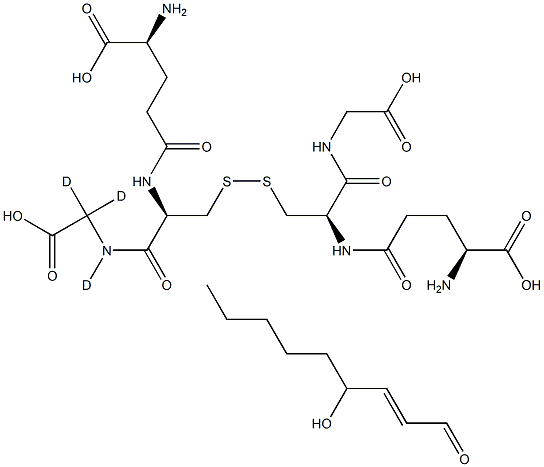 4-hydroxy Nonenal Glutathione-d3 구조식 이미지