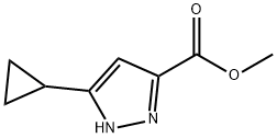 Methyl 5-cyclopropyl-1H-pyrazole-3-carboxylate Structure