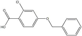 4-(BENZYLOXY)-2-CHLOROBENZOIC ACID 구조식 이미지