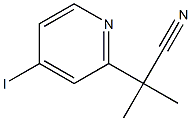 2-(4-iodopyridin-2-yl)-2-Methylpropanenitrile Structure