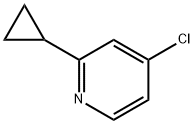 4-클로로-2-사이클로프로필피리딘 구조식 이미지