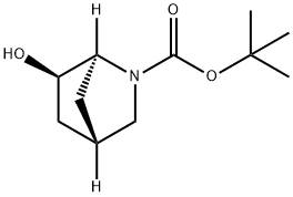 (6R)-tert-butyl 6-hydroxy-2-azabicyclo[2.2.1]heptane-2-carboxylate 구조식 이미지