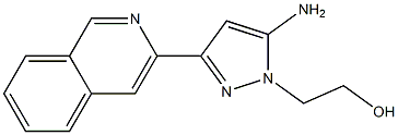 2-(5-aMino-3-(isoquinolin-3-yl)-1H-pyrazol-1-yl)ethanol 구조식 이미지