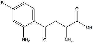 2-aMino-4-(2-aMino-4-fluorophenyl)-4-oxobutanoic acid Structure