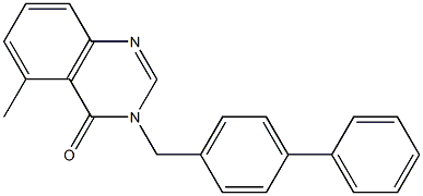 3-([1,1'-biphenyl]-4-ylMethyl)-5-Methylquinazolin-4(3H)-one 구조식 이미지