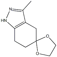 3'-Methyl-1',4',6',7'-tetrahydrospiro[[1,3]dioxolane-2,5'-indazole] Structure