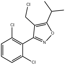 4-(chloroMethyl)-3-(2,6-dichlorophenyl)-5-isopropylisoxazole 구조식 이미지