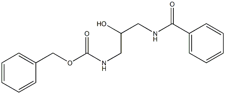 benzyl (3-benzaMido-2-hydroxypropyl)carbaMate Structure