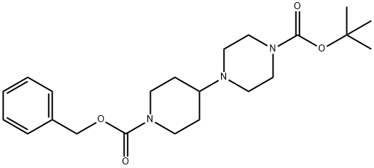 tert-butyl 4-(1-((benzyloxy)carbonyl)piperidin-4-yl)piperazine-1-carboxylate 구조식 이미지