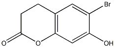 6-broMo-7-hydroxychroMan-2-one Structure