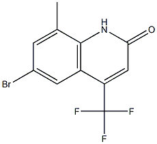 6-BroMo-8-Methyl-4-trifluoroMethyl-1H-quinolin-2-one 구조식 이미지