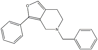 5-benzyl-3-phenyl-4,5,6,7-tetrahydrofuro[3,4-c]pyridine Structure