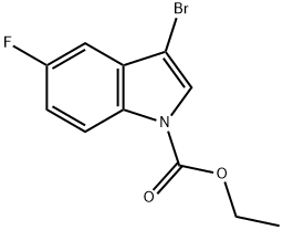 Ethyl 3-BroMo-5-fluoroindole-1-carboxylate Structure