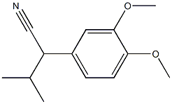 (2RS)-2-(3,4-DiMethoxyphenyl)-3-Methylbutylnitrile Structure