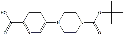 5-(4-(Boc)piperazin-1-yl)picolinic acid Structure