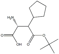 Boc-(R)-2-aMino-3-cyclopentylpropanoic acid Structure