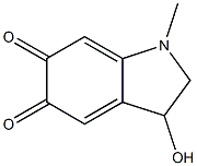 1H-Indole-5,6-dione,2,3-dihydro-3-hydroxy-1-Methyl- 구조식 이미지