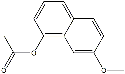 1-acetoxy-7-Methoxynaphthalene 구조식 이미지