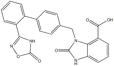  2-oxo-3-((2'-(5-oxo-4,5-dihydro-1,2,4-oxadiazol-3-yl) biphenyl-4-yl)Methyl)-2,3-dihydro-1H-benzo[d]iMidazole-4-carboxylic acid