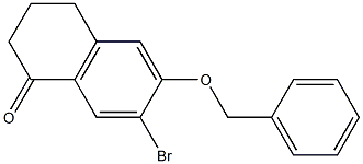 6-(Benzyloxy)-7-broMo-3,4-dihydronaphthalen-1(2H)-one Structure