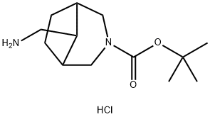 8-AMinoMethyl-3-Boc-3-azabicyclo[3.2.1]octane hydrochloride Structure