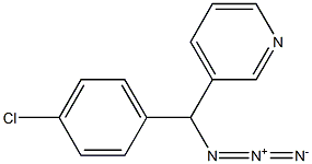 3-(azido(4-chlorophenyl)Methyl)pyridine 구조식 이미지