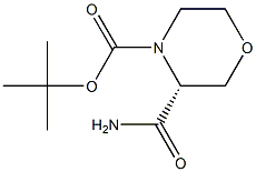 (R)-3-CarbaMoyl-Morpholine-4-carboxylicacidtert-butylester Structure