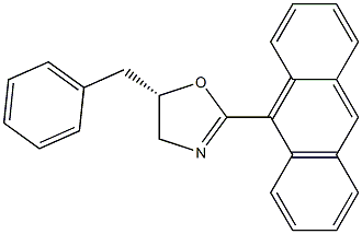 (S)-2-(Anthracen-9-yl)-5-benzyl-4,5-dihydrooxazole Structure