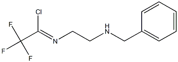 (Z)-N-(2-(benzylaMino)ethyl)-2,2,2-trifluoroacetiMidoyl chloride 구조식 이미지