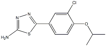5-(3-chloro-4-isopropoxyphenyl)-1,3,4-thiadiazol-2-aMine 구조식 이미지