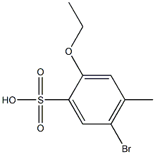 5-BroMo-2-ethoxy-4-Methyl-benzenesulfonic acid 구조식 이미지