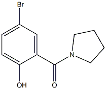 (5-broMo-2-hydroxyphenyl)(pyrrolidin-1-yl)Methanone 구조식 이미지