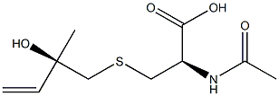 (R,S)-N-Acetyl-S-(2-hydroxy-2-Methyl-3-buten-1-yl)-L-cysteine (90%) 구조식 이미지