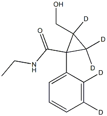 N-Ethyl-2-(hydroxyMethyl)-1-phenyl-cyclopropanecarboxaMide-d5 구조식 이미지