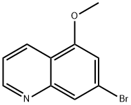 7-broMo-5-메톡시퀴놀린 구조식 이미지