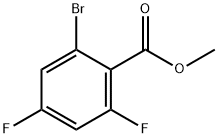 Methyl 2-broMo-4,6-difluorobenzoate 구조식 이미지