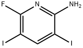 6-fluoro-3,5-diiodopyridin-2-aMine Structure