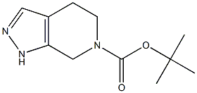 1,4,5,7-Tetrahydro-pyrazolo[3,4-c]pyridine-6-carboxylic acid tert-butyl ester 구조식 이미지