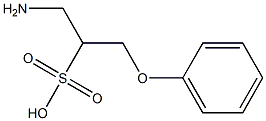 1-aMino-3-phenoxypropane-2-sulfonic acid Structure