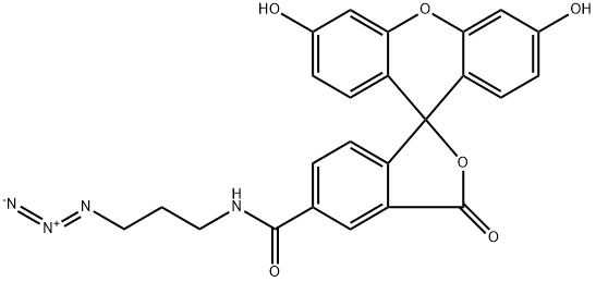 5-Carboxyfluorescein-azide 구조식 이미지