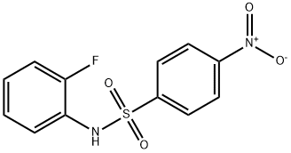 N-(2-Fluorophenyl)-4-nitrobenzenesulfonaMide, 97% 구조식 이미지