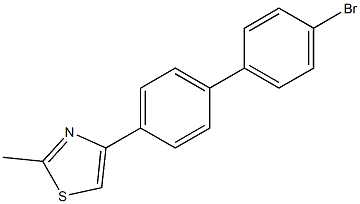 4-(4'-BroMo-4-biphenylyl)-2-Methylthiazole, 97% 구조식 이미지