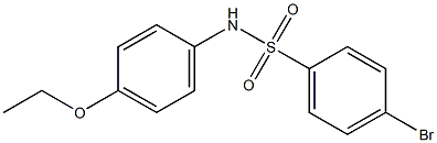 4-BroMo-N-(4-ethoxyphenyl)benzenesulfonaMide, 97% 구조식 이미지