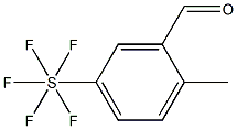 2-Methyl-5-(pentafluorothio)benzaldehyde, 97% Structure