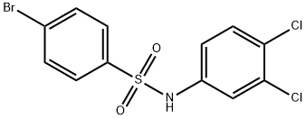 4-BroMo-N-(3,4-dichlorophenyl)benzenesulfonaMide, 97% Structure