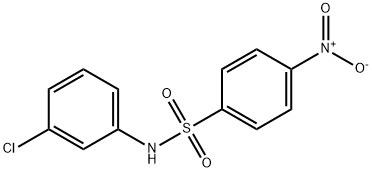 N-(3-Chlorophenyl)-4-nitrobenzenesulfonaMide, 97% 구조식 이미지