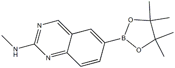 Methyl-[6-(4,4,5,5-tetraMethyl-[1,3,2]dioxaborolan-2-yl)-quinazolin-2-yl]-aMine 구조식 이미지