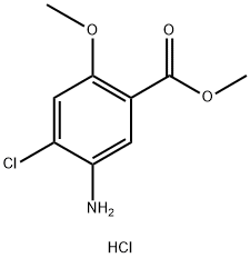 5-AMino-4-chloro-2-Methoxy-benzoic acid Methyl ester hydrochloride 구조식 이미지