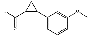 2-(3-Methoxy-phenyl)-cyclopropanecarboxylic acid Structure